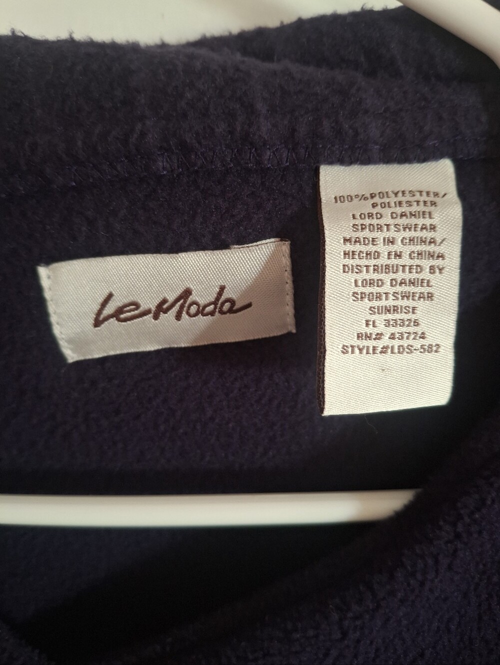 Moda Purple Women's Button-Front Shawl Jacket - Picture 2 of 3